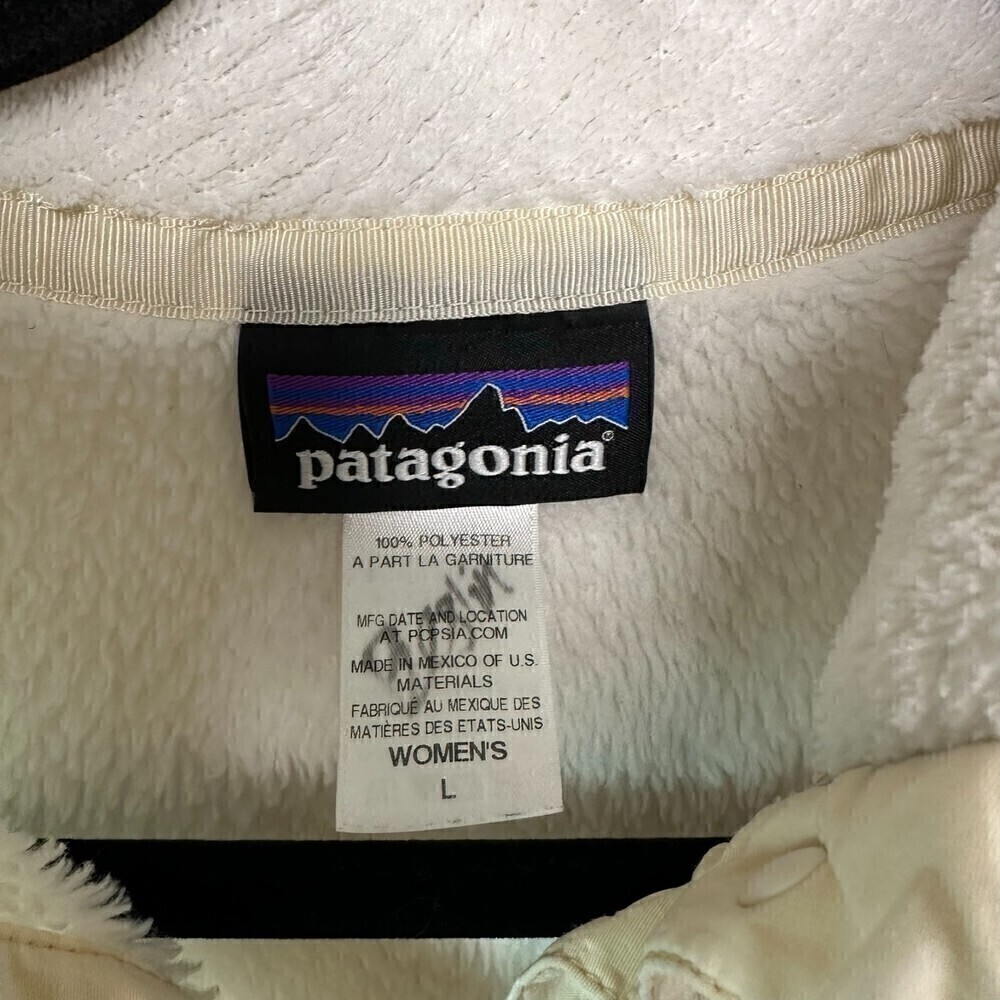 Patagonia Re Tool Snap T Fleece Pullover White Large - Picture 2 of 5